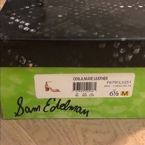 Sam Edelman Odila nude leather heels